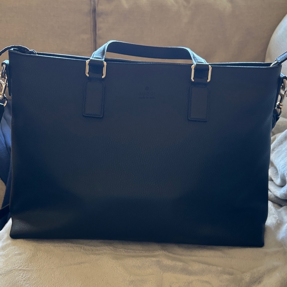 Gucci Bamboo leather business bag